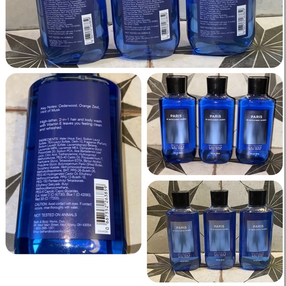 BATH & BODY WORKS PARIS MENS BODY WASH NEW - Picture 3 of 5